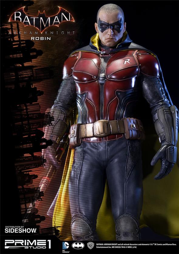 BATMAN ARKHAM KNIGHT - ROBIN MUSEUM STATUE