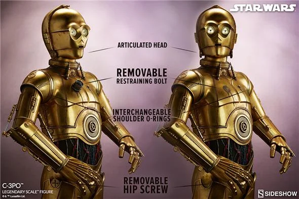 SIDESHOW STAR WARS - C-3PO LEGENDARY SCALE FIGURE