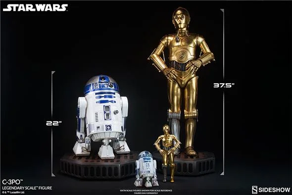 SIDESHOW STAR WARS - C-3PO LEGENDARY SCALE FIGURE