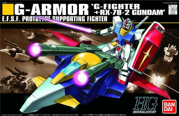 1/144 HGUC 050 G ARMOR (RX-78-2 AND G-FIGHTER )