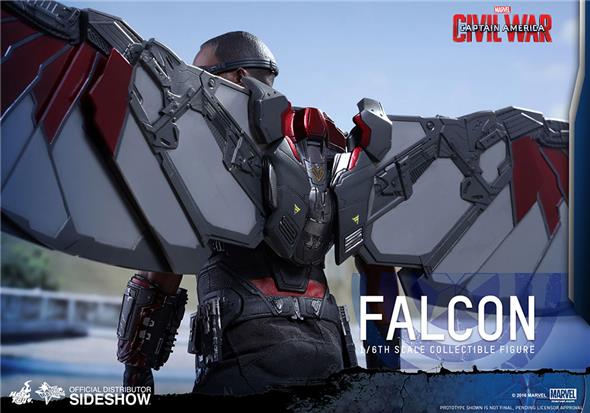 1/6 HOT TOYS - C.A. CIVIL WAR - FALCON