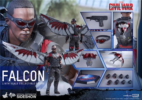 1/6 HOT TOYS - C.A. CIVIL WAR - FALCON