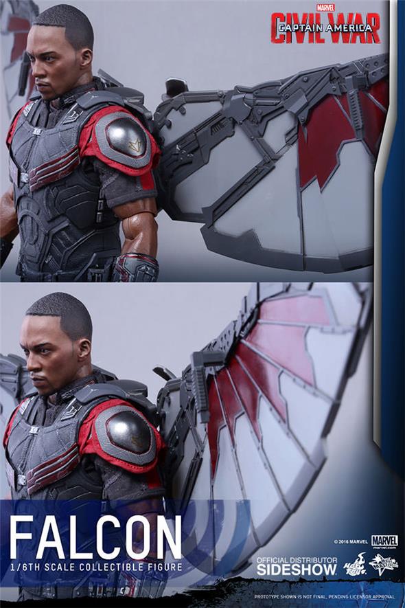 1/6 HOT TOYS - C.A. CIVIL WAR - FALCON