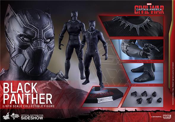 1/6 HOT TOYS - C.A. CIVIL WAR - BLACK PANTHER