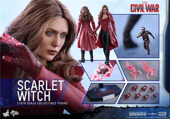 1/6 HOT TOYS - C.A. CIVIL WAR - SCARLET WITCH