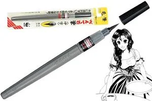 pentel-fude-pen-refillable-pigment-medium-point