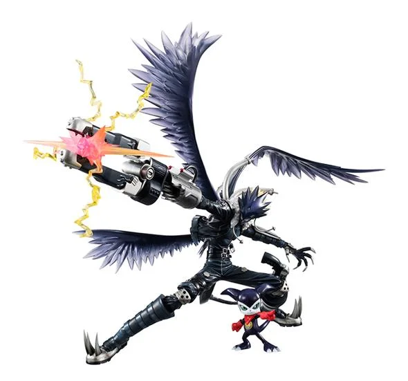 DIGIMON TAMERS - BEELZEBUMON & IMPMON GEM STATUE