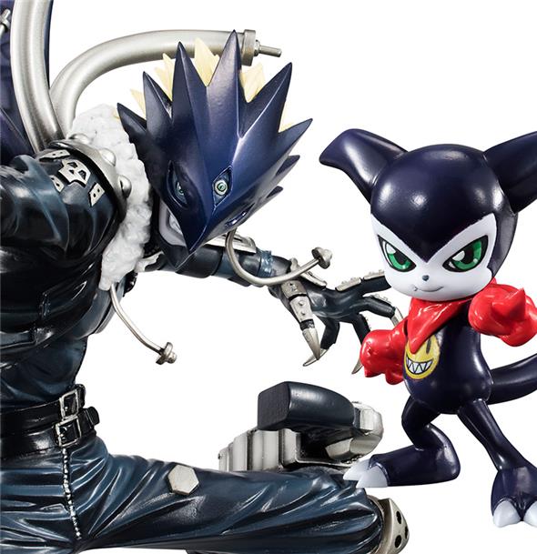 DIGIMON TAMERS - BEELZEBUMON & IMPMON GEM STATUE