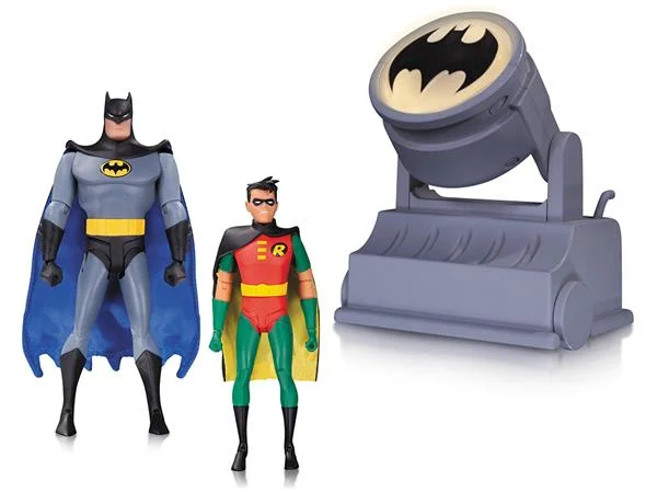 DC COMICS - BATMAN ANIM SER BATMAN&ROBIN BATSIGN 2PK