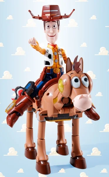 TOY STORY CHOGOKIN WOODY ROBO SHERIFF STAR