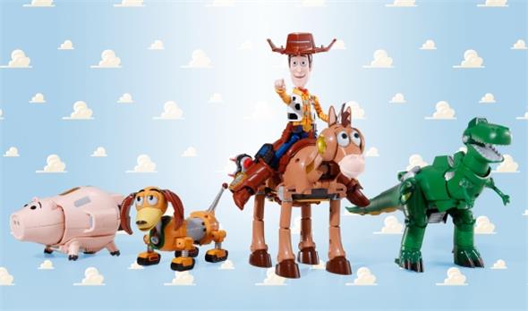 TOY STORY CHOGOKIN WOODY ROBO SHERIFF STAR