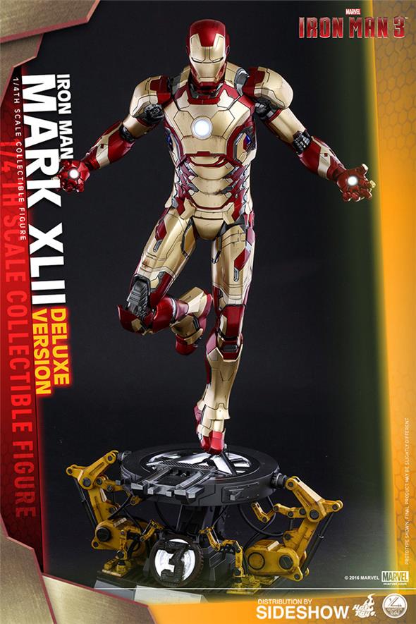 1/4 HOT TOYS -  IRON MAN MARK XLII QUARTER SCALE DLX FIG