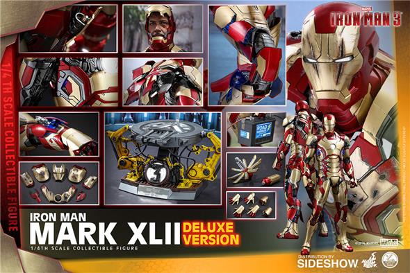 1/4 HOT TOYS -  IRON MAN MARK XLII QUARTER SCALE DLX FIG