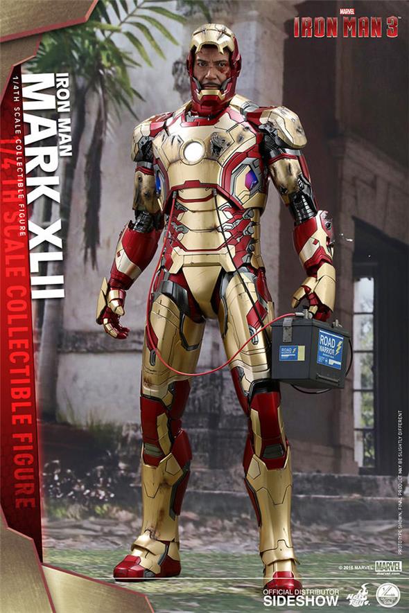 1/4 HOT TOYS - IRON MAN MARK XLII QUARTER SCALE FIG