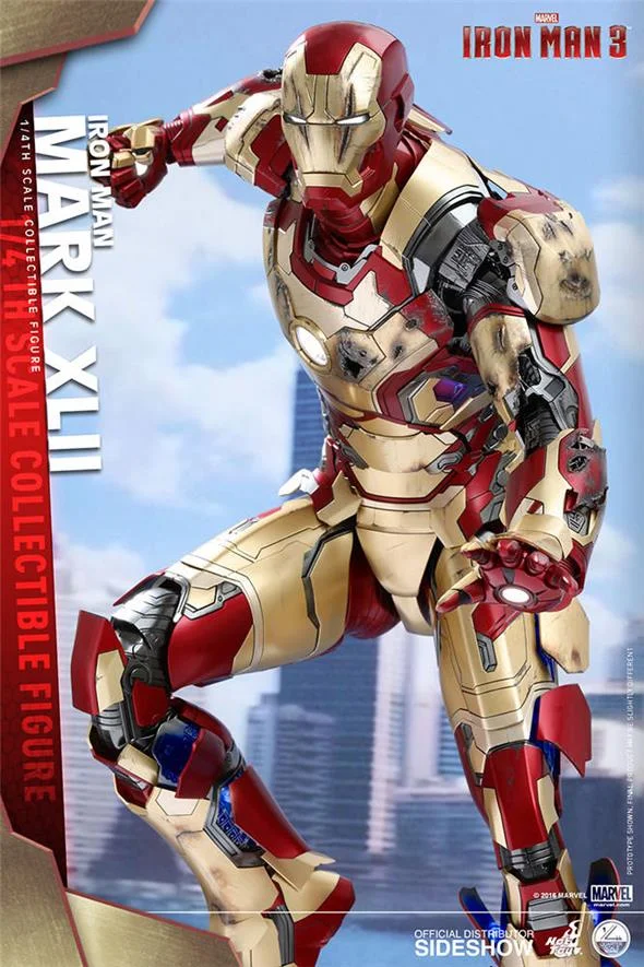 1/4 HOT TOYS - IRON MAN MARK XLII QUARTER SCALE FIG