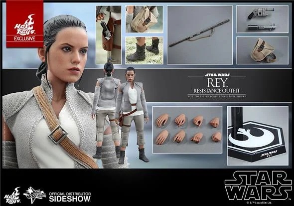 1/6 HOT TOYS - STAR WARS YODA EP. VII REY RESISTANCE OUTFIT