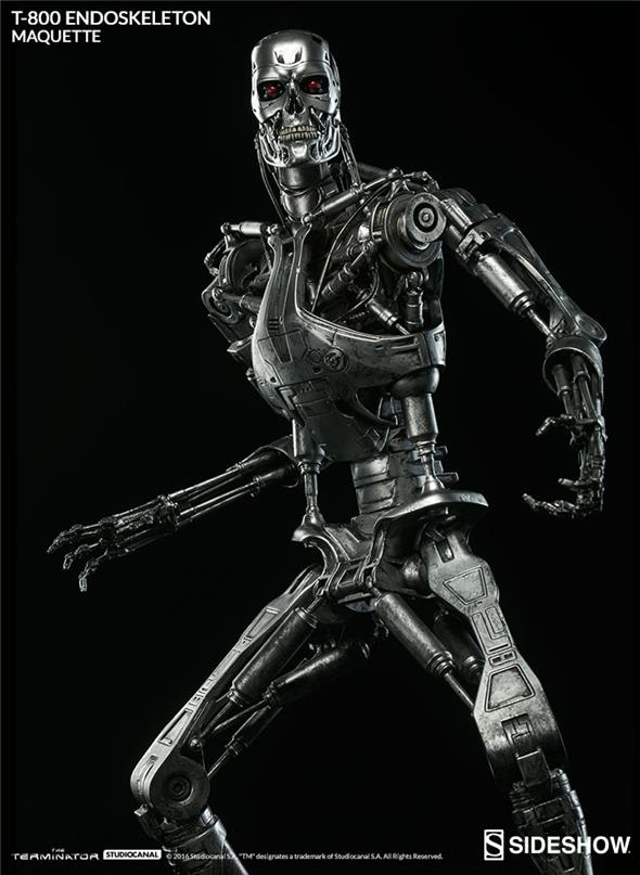 SIDESHOW TERMINATOR - T-800 ENDOSKELETON MAQUETTE
