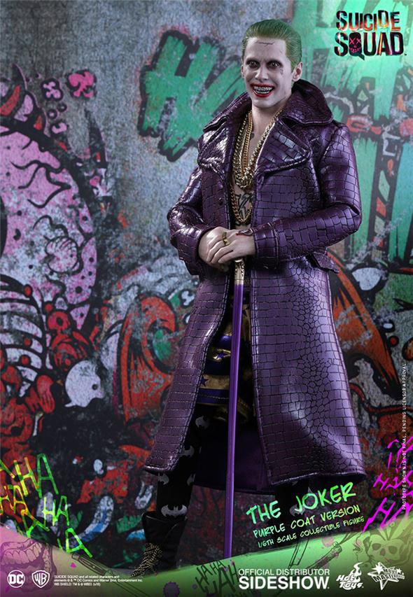 1/6 HOT TOYS - SUICIDE SQUAD JOKER PURPLE COAT VERSION