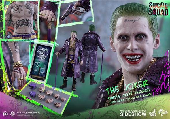 1/6 HOT TOYS - SUICIDE SQUAD JOKER PURPLE COAT VERSION