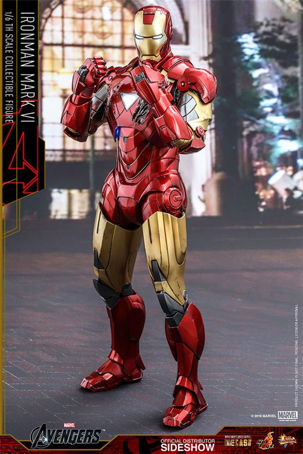 1/6 HOT TOYS - AVENGERS IRON MAN MARK VI DIECAST