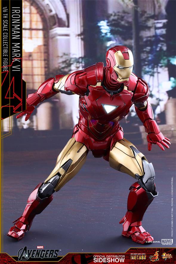 1/6 HOT TOYS - AVENGERS IRON MAN MARK VI DIECAST