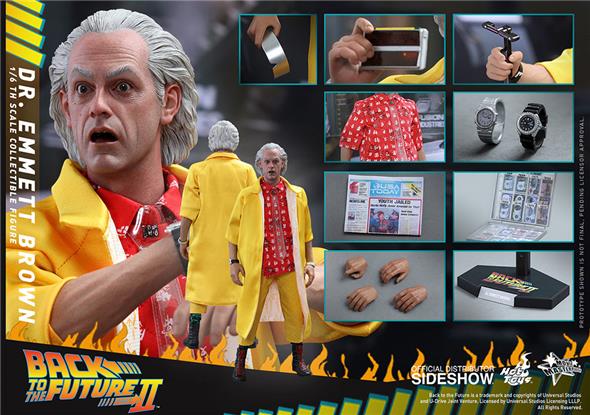 1/6 HOT TOYS - BTTF PART II DR EMMETT BROWN