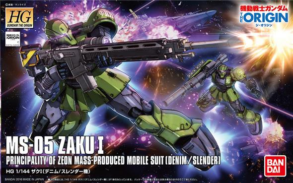 1/144 HG GUNDAM THE ORIGIN 009 - ZAKU I DENIM SLENDER