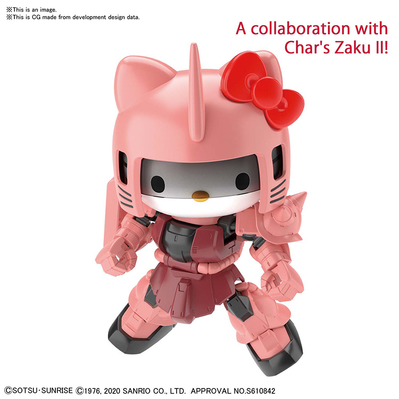 SD CROSS SILHOUETTE HELLO K CHAR ZAKU 2