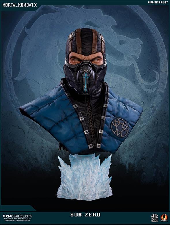 MORTAL KOMBAT X SUB-ZERO LIFESIZE BUST