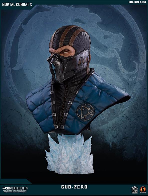 MORTAL KOMBAT X SUB-ZERO LIFESIZE BUST