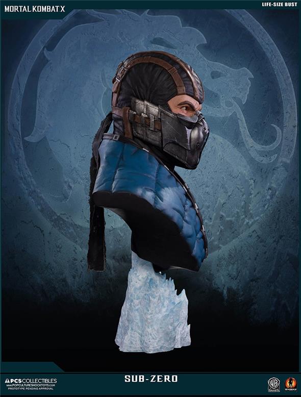 MORTAL KOMBAT X SUB-ZERO LIFESIZE BUST