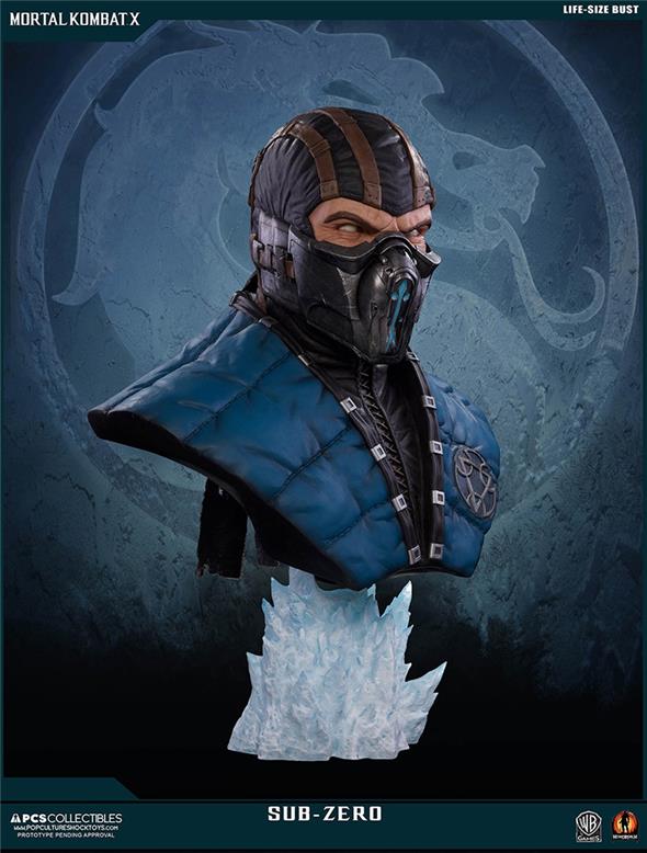 MORTAL KOMBAT X SUB-ZERO LIFESIZE BUST