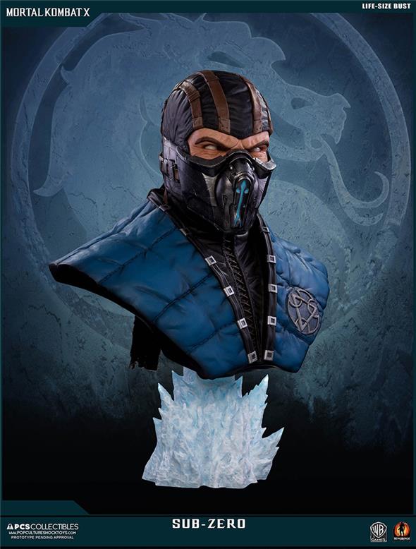 MORTAL KOMBAT X SUB-ZERO LIFESIZE BUST
