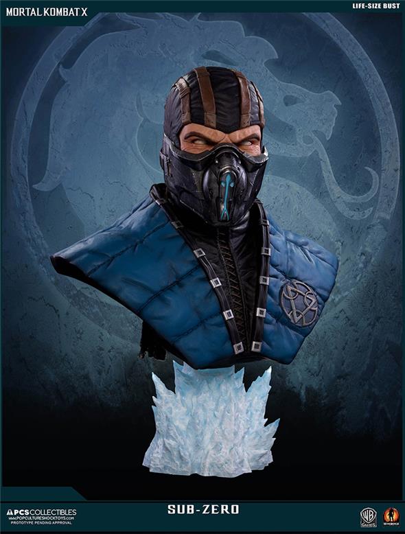 MORTAL KOMBAT X SUB-ZERO LIFESIZE BUST