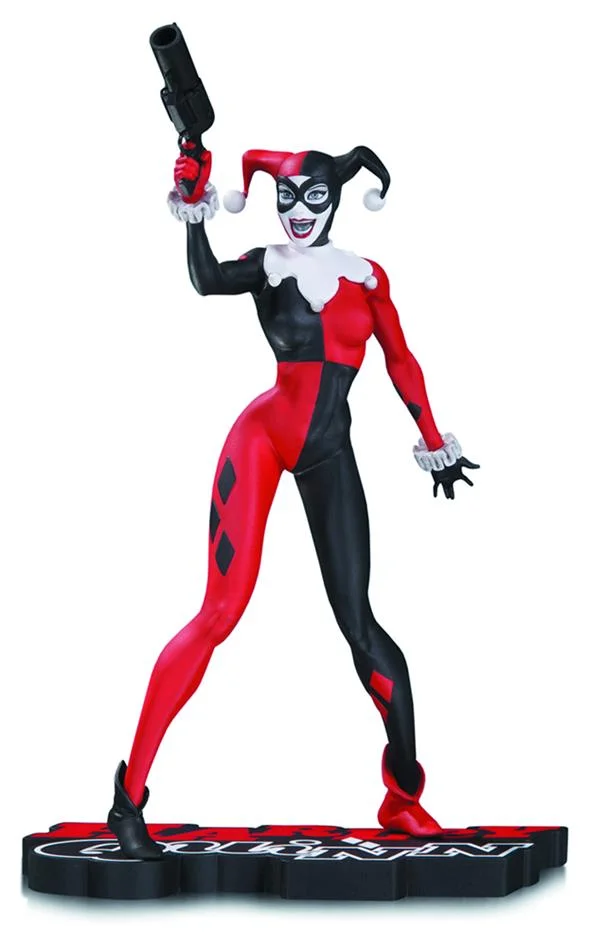 DC COMICS - HARLEY QUINN RED WHITE & BLACK STATUE