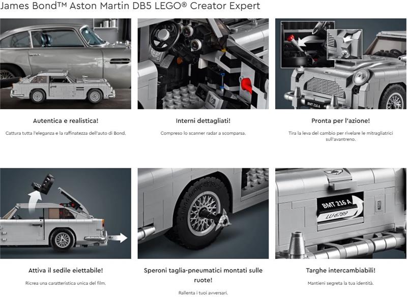 LEGO CREATOR JAMES BOND ASTON MARTIN DB5 #10262