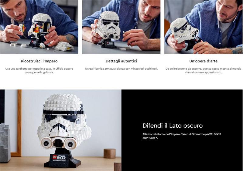 LEGO STAR WARS CASCO DI STORMTROOPE #75276