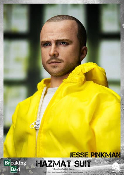 1/6 THREEZERO SCALE COLLECTIBLE FIGURE - BREAKING BAD HEINSENBERG E JESSE HAZMAT SUIT COMBO