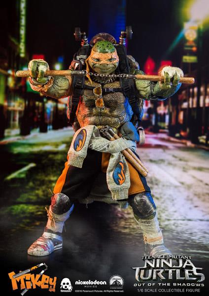 1/6 THREEZERO SCALE COLLECTIBLE FIGURE - TMNT OUT OF SHADOW - MICHELANGELO