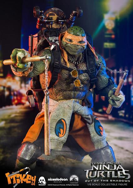 1/6 THREEZERO SCALE COLLECTIBLE FIGURE - TMNT OUT OF SHADOW - MICHELANGELO