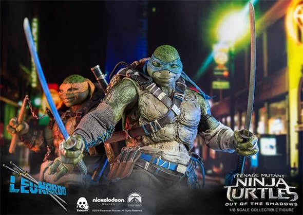 1/6 THREEZERO SCALE COLLECTIBLE FIGURE - TMNT OUT OF SHADOW- LEONARDO E MICHELANGELO SET (2)