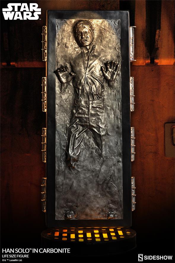 SIDESHOW STAR WARS - HAN SOLO IN CARBONITE LIFE-SIZE STATUE