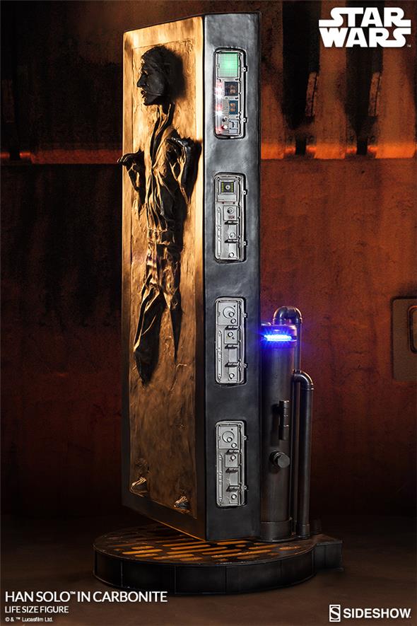 SIDESHOW STAR WARS - HAN SOLO IN CARBONITE LIFE-SIZE STATUE