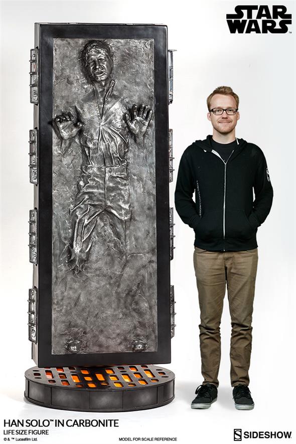 SIDESHOW STAR WARS - HAN SOLO IN CARBONITE LIFE-SIZE STATUE
